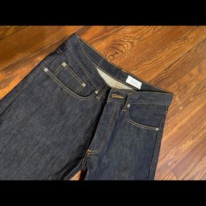 Gustin slim raw selvedge denim jeans